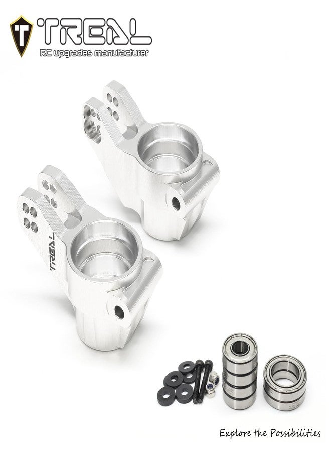 TREAL Aluminum 7075 Rear Hubs for Arrma 1:8 KRATON 6S Extreme BASH (EXB)(Silver) - Image 3